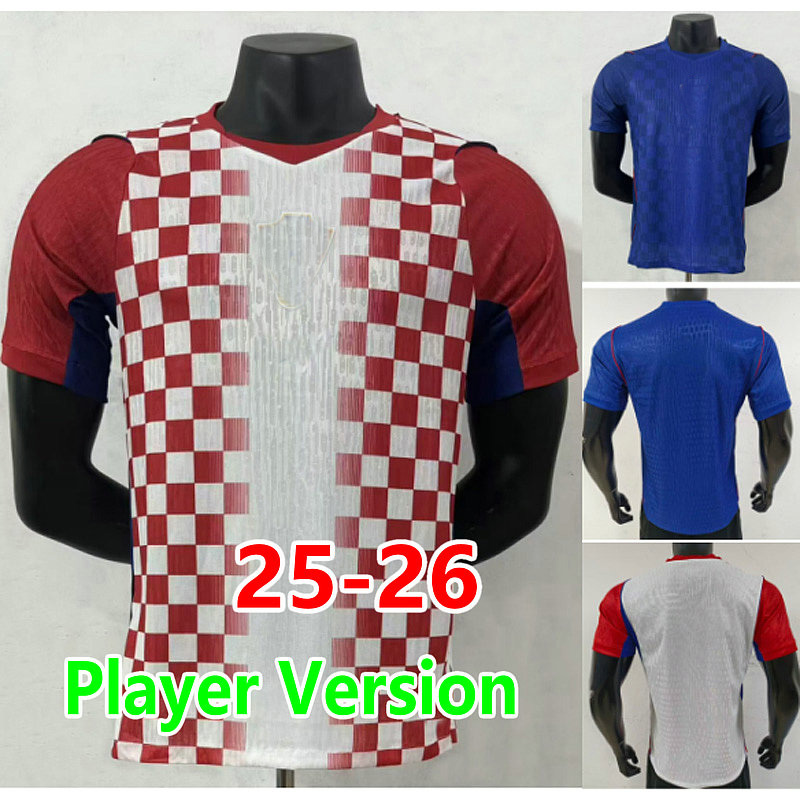 Croacia 2026 soccer jerseys fans player MODRIC PERISIC Kramaric 26 27 home away nation team Croatias football shirt KOVACIC Men Kids set uniforms adult men size S-4XL