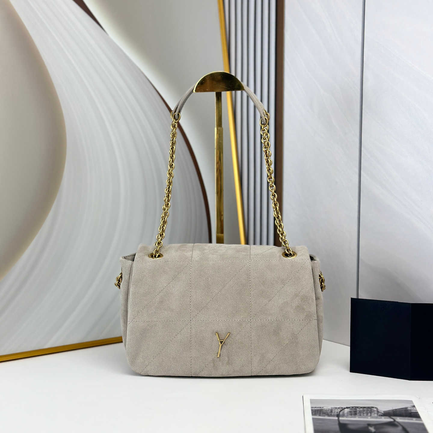 Top Quality 10A Chain Bow Bag Luxury Designer Suede Crossbody Bag Golden Hardware Buckle Closure Shoulder Bag Fashion Women Shopping Clutch Bag