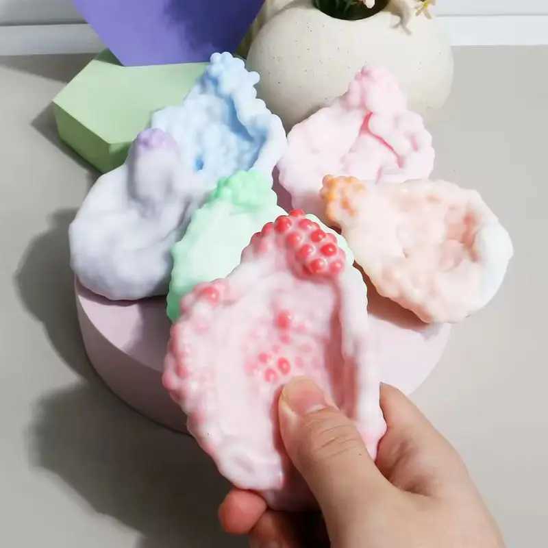 Creative And Soft Stress Relief Ball Diy Rubble Ice Skin Adhesive Handball Desktop Squeezing Soothing Toy Party Birthday Gift H260324