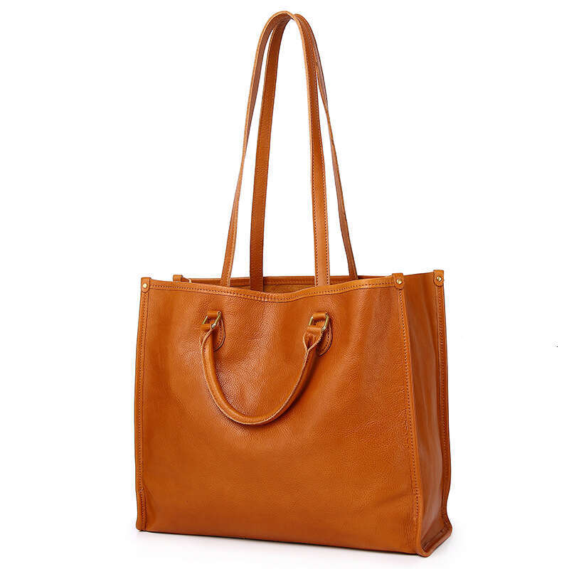 Bestselling Business Men's Briefcase, First-Layer Cowhide Large-Capacity Laptop Bag, Office Commute Handbag, Dual-Use Business & Casual Men'