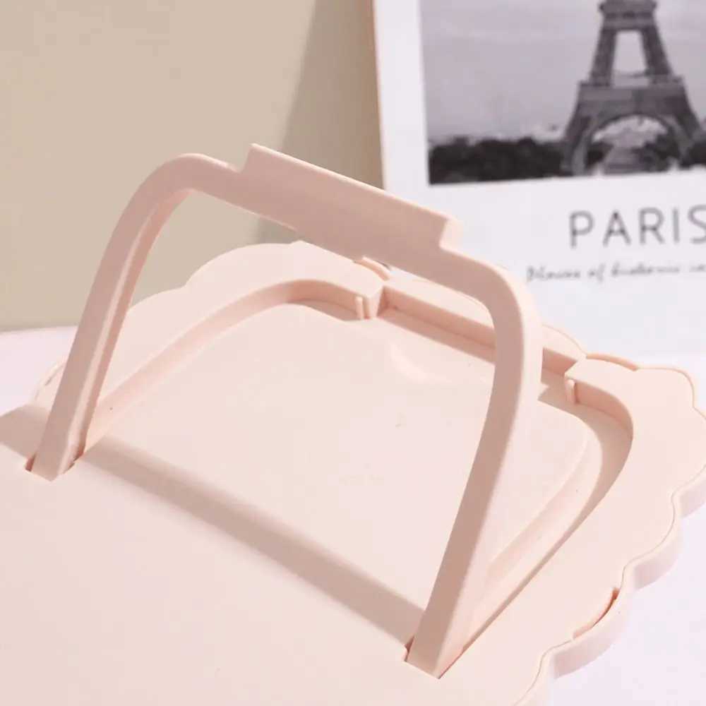 Gift Cartoon Desktop Stand Mirror Cute Sheep Kawaii Makeup Mirror Dual-purpose Wall-mounted Vanity Mirror Women Girls H260324