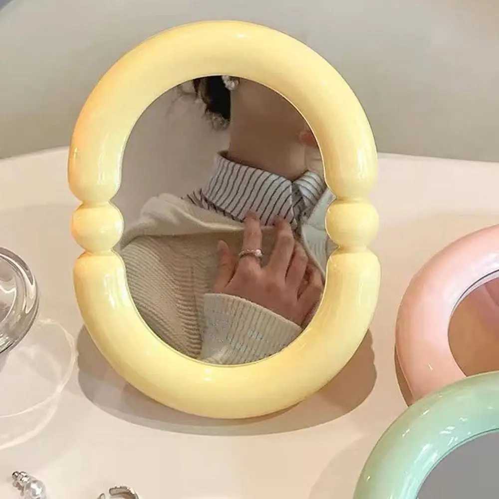 Cute Candy Color Makeup Mirror Adjustable Thickened Beauty Mirror High-definition Folding Mirror Home Bedroom Desktop H260324