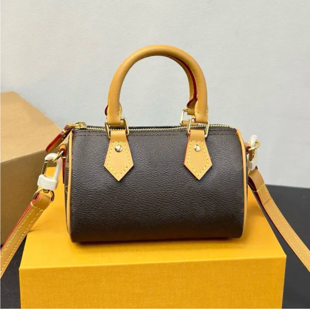 Designer bag Fashion Shoulder Bag Mini Nano Women Classic Bag Leather Denim Crossbody Luxury Brand Embossed Tote Purse Brown Flower Clutch Handbag