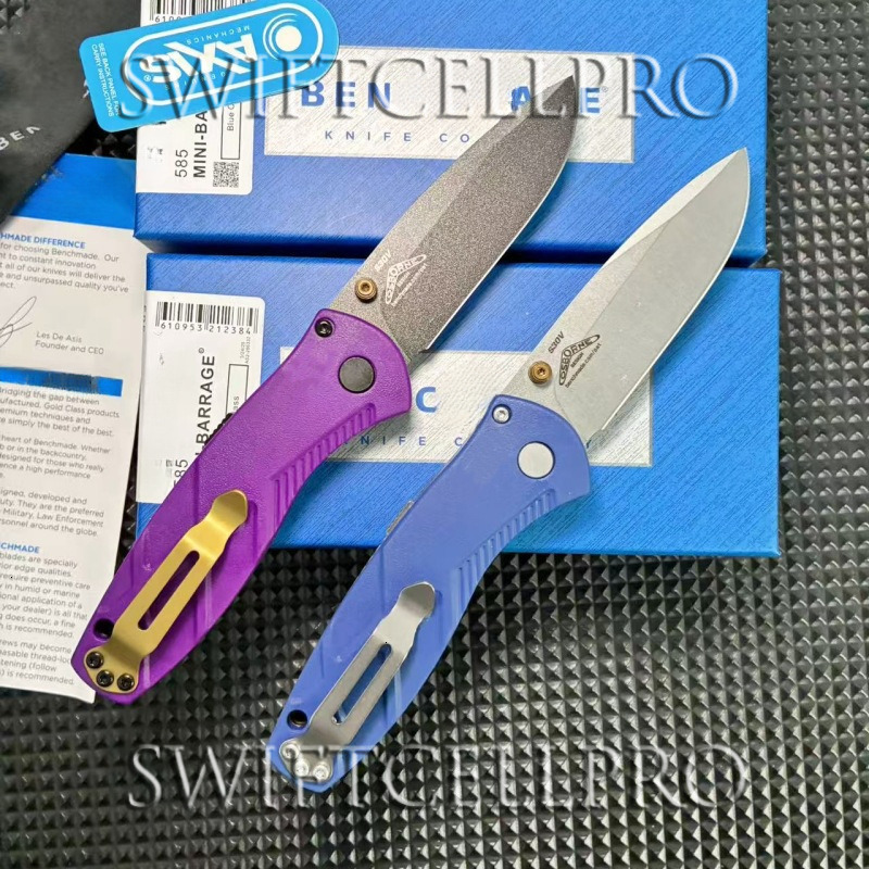 BM 585 Portable Folding Knife S30V Steel Blade Nylon Fiber Handle Outdoor Camping Survival EDC Utility Tool Window Breaker Gift