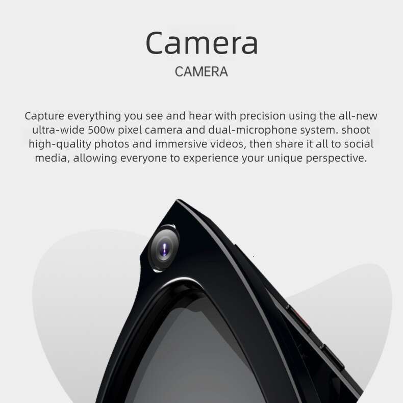 M01 Wearable AI Smart Glasses HD Camera, AI Shooting, High-Definition Photo, Voice Call, AI Translation CKS