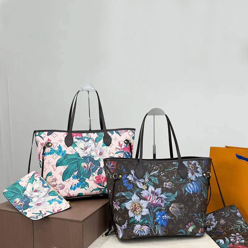 Luxury designer bag Women Cross body Embossed Brown Flower Handbag Shoulder Bags Composite Lady Clutch Tote Bag Female Coin Purse MM