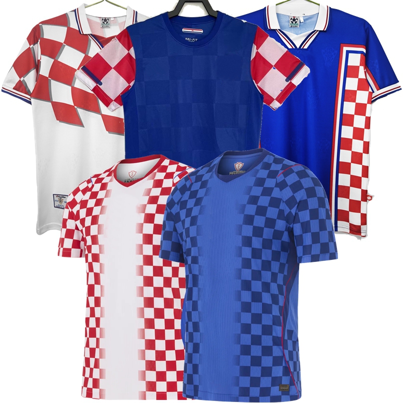 1998 2010 2026 2027 Retro classic Croatia soccer jerseys Modric Kramaric Majer Perisic Vuskovic Stanisic Pasalic Vlasic Bilic Boban SUKER national football shirt