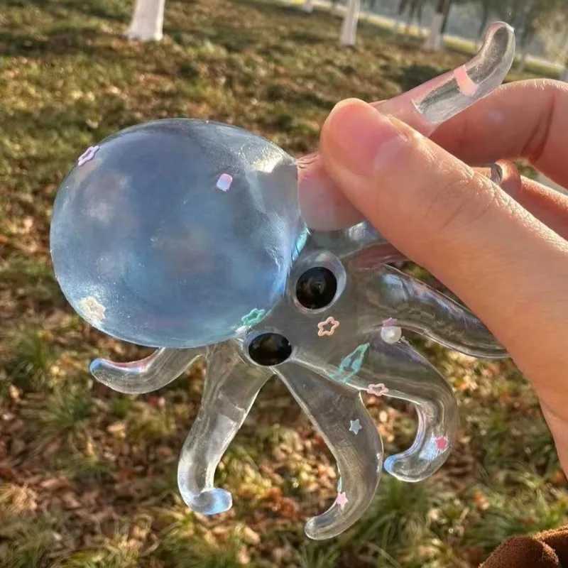Squishy Ocean Octopus Squeeze Fidget Toy Simulation Stress Relief Slow Rebound Toy Can Be Stretched Sensory Decompression Gift H260324