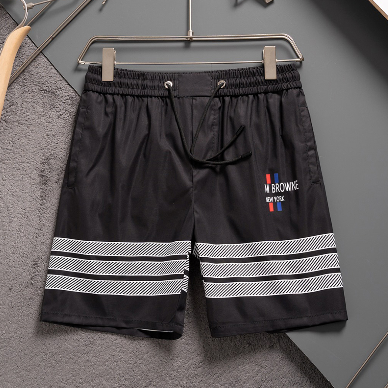New beach pants summer mens shorts designer shorts high quality street draw rope letter hip hop Vacation casual shorts Asian size 136