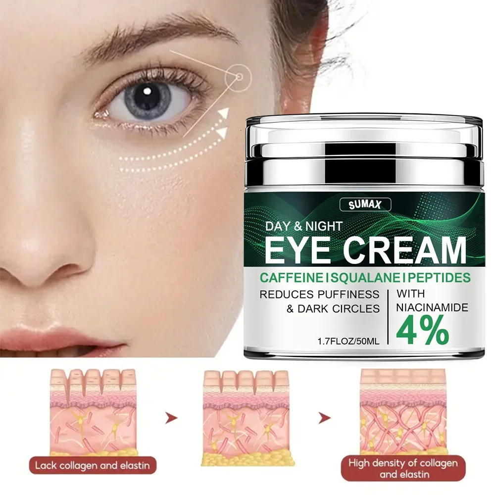 Nicotinamide Eyes Cream Dark Circles Eye Bags Under Hyaluronic Acid Moisturizing Serum Against Puffiness Eye Care Gel 260318