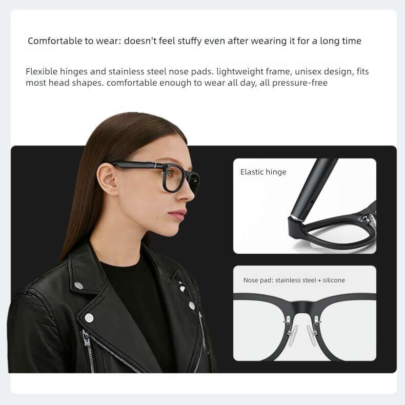 X01 Ultra Wearable Smart AI Glasses, 8MP HD Recording, Reverse Charging Case, WiFi Connection, Image Recognition & Instant Multi-Language Translation 