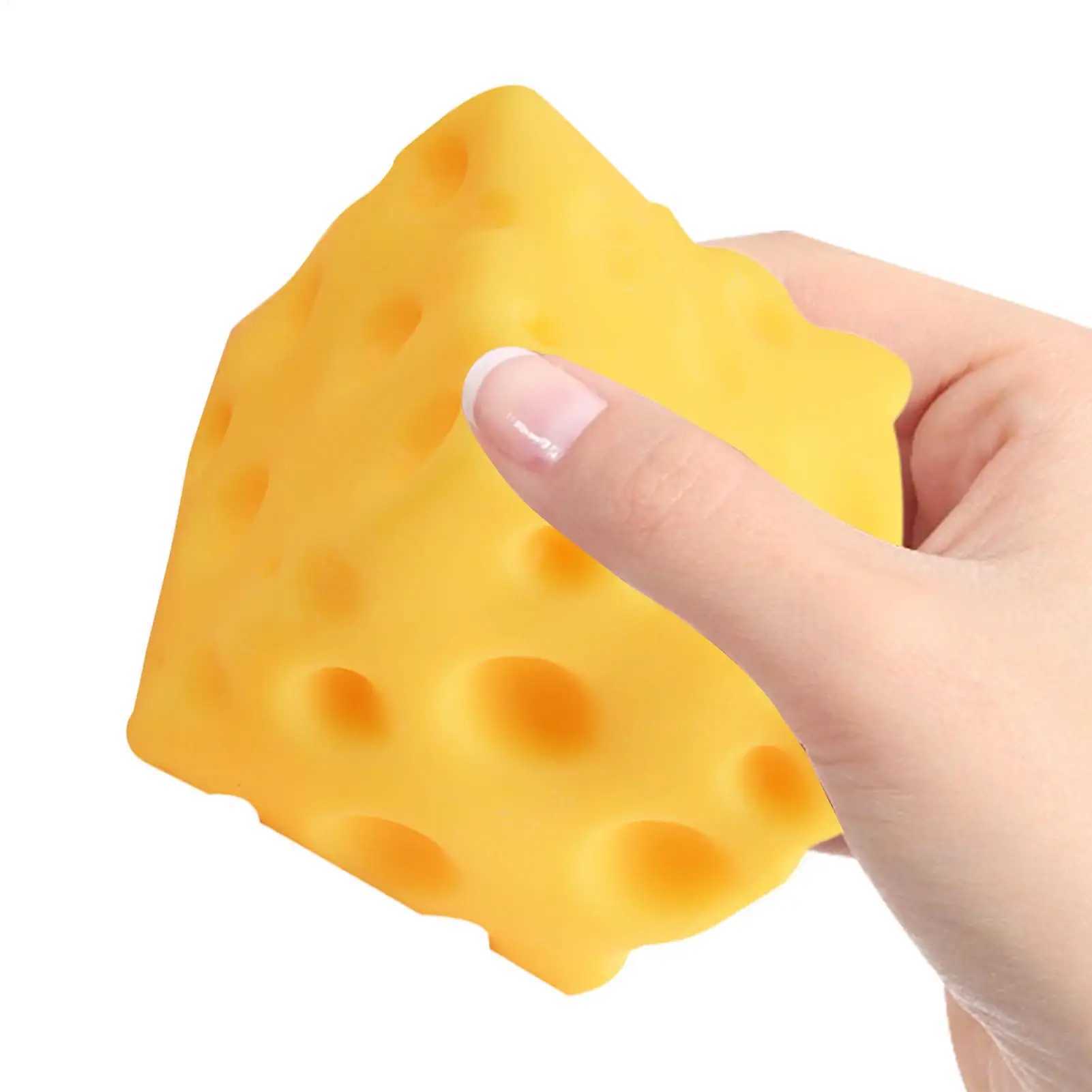 Soft Butter Cheese Fidget Toy Squishy Cheese Cube Squeeze Toys Slow Rebound Push Stress Relief Sensory Toy for Adults Gifts H260324