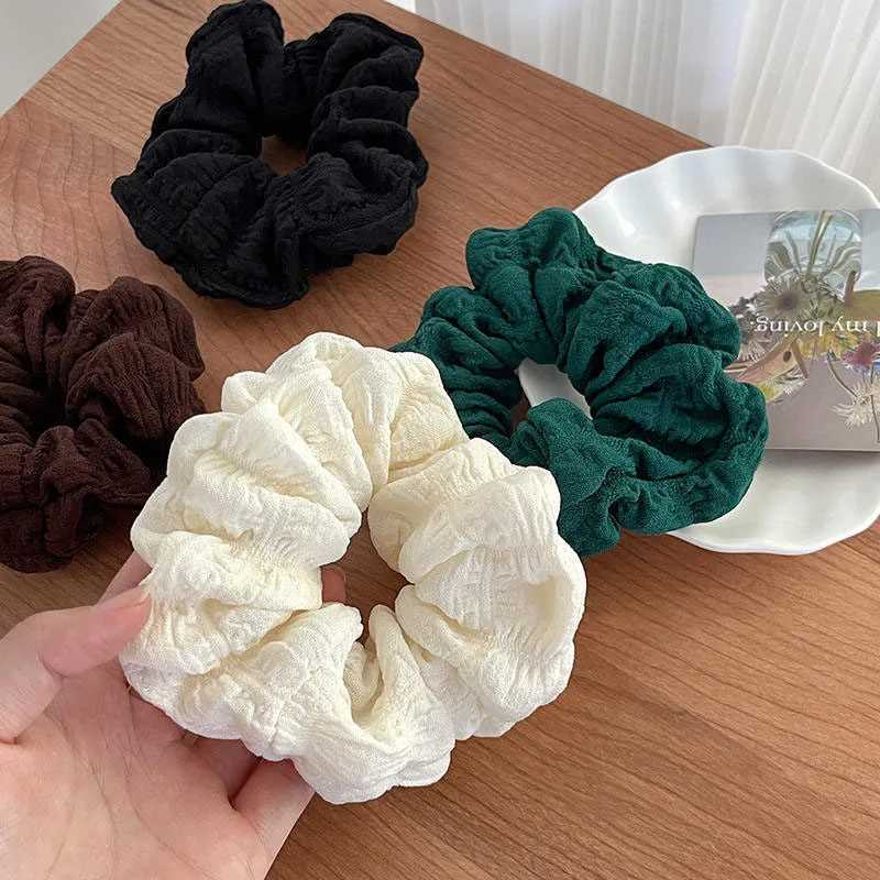 1/6 Pcs Womens Hair Scrunchies Solid Color Simple Fashionable Versatile Elegant Loose Hair Ties Elasticity Hair Accessories Girl H260324