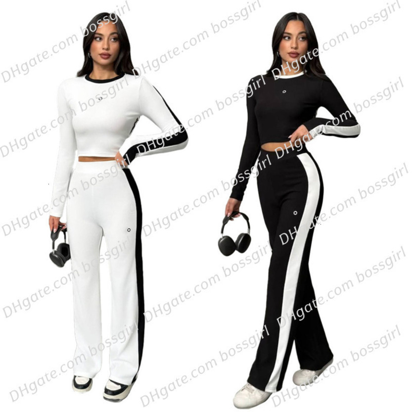 Womens Tracksuits Two Pieces Set Designer 2026 New Fashion Casual Sports Set Rhinestone Short Sleeve Long Pants Two-Piece Outfits 6 Colours