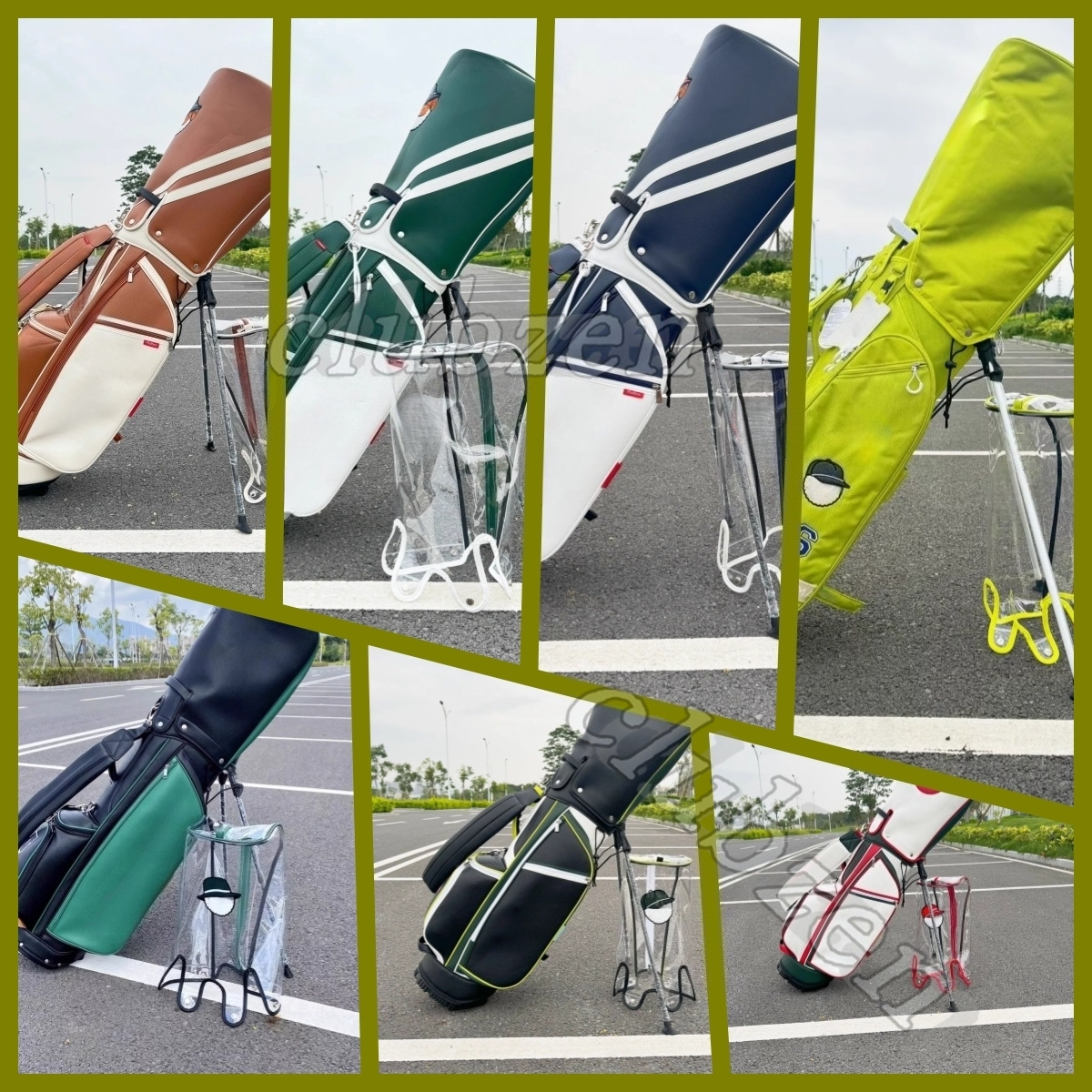 Golf Bag Standing Golf Bag golf club clubzen outdoor sports unisex equipment Professional waterproof lightweight standard large capacity custom 75922010