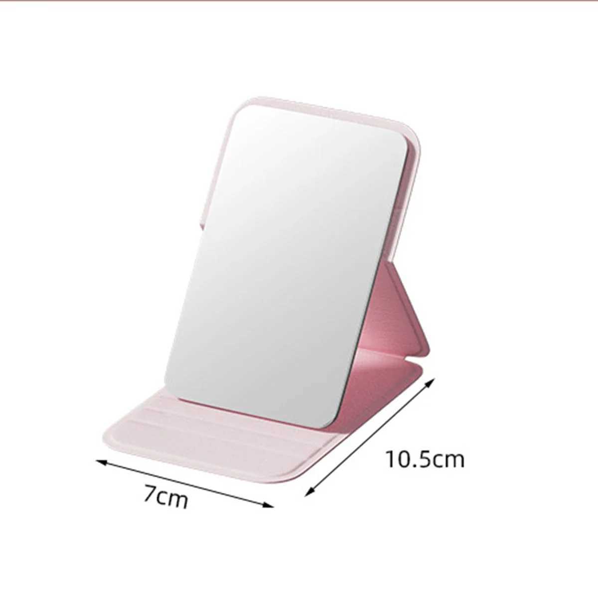 Portable Handheld Mini Makeup Mirror Dormitory Tabletop And Office Use Adjustable And Portable Folding Mirror H260324