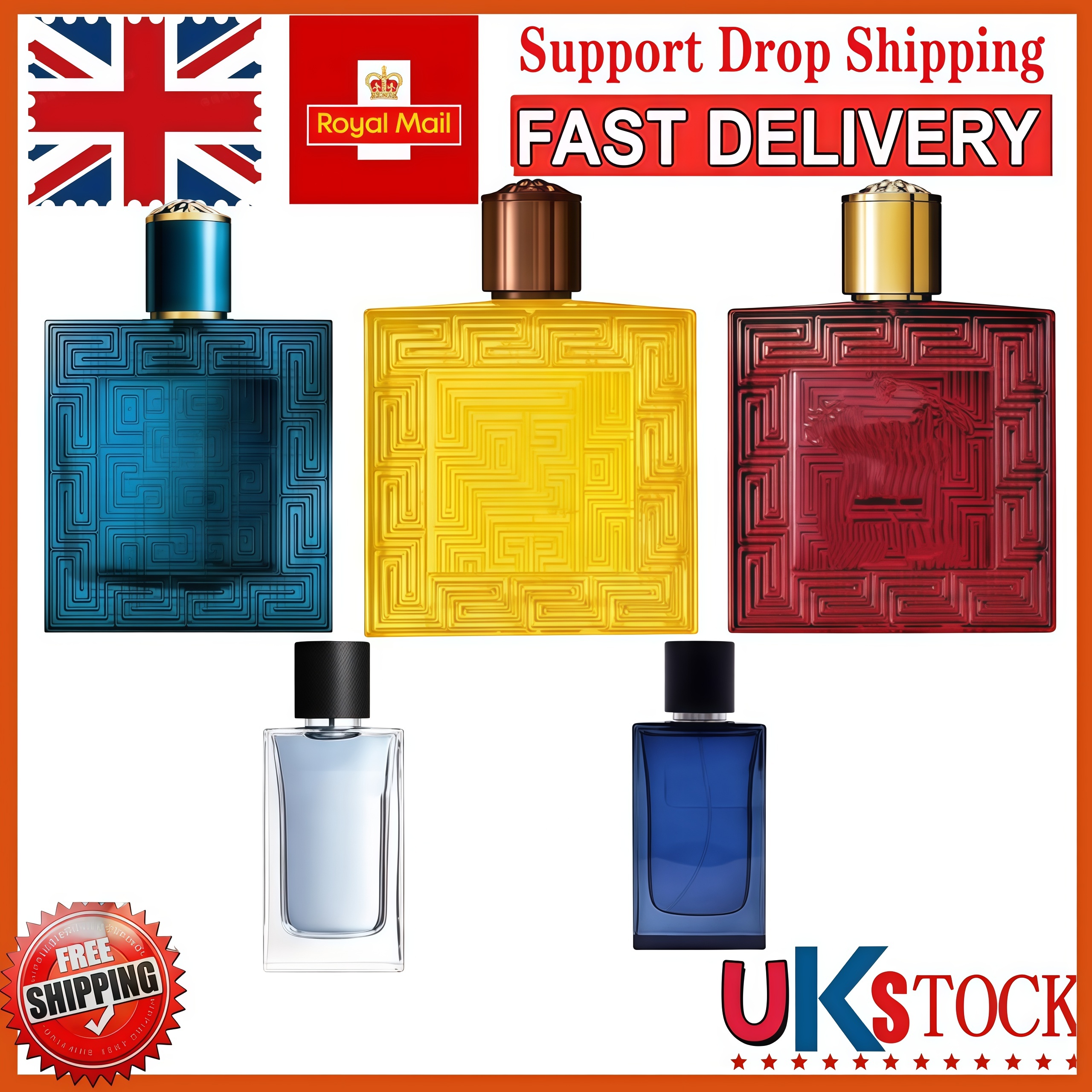 Luxury Born in Roma Eau De Parfum Cologne for Men Women Fragrance Body Spray Free Shipping UK 3-7 Days Fast Delivery Premium Scent