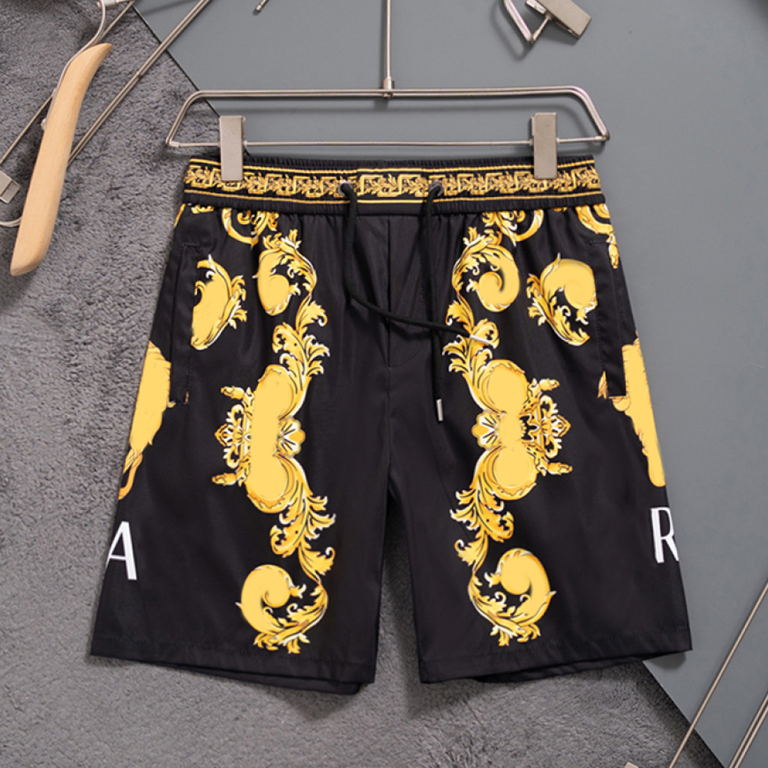 summer mens shorts designer shorts fashion beach pants men high quality street draw rope letter hip hop Vacation casual shorts Asian size M-XXXL 136