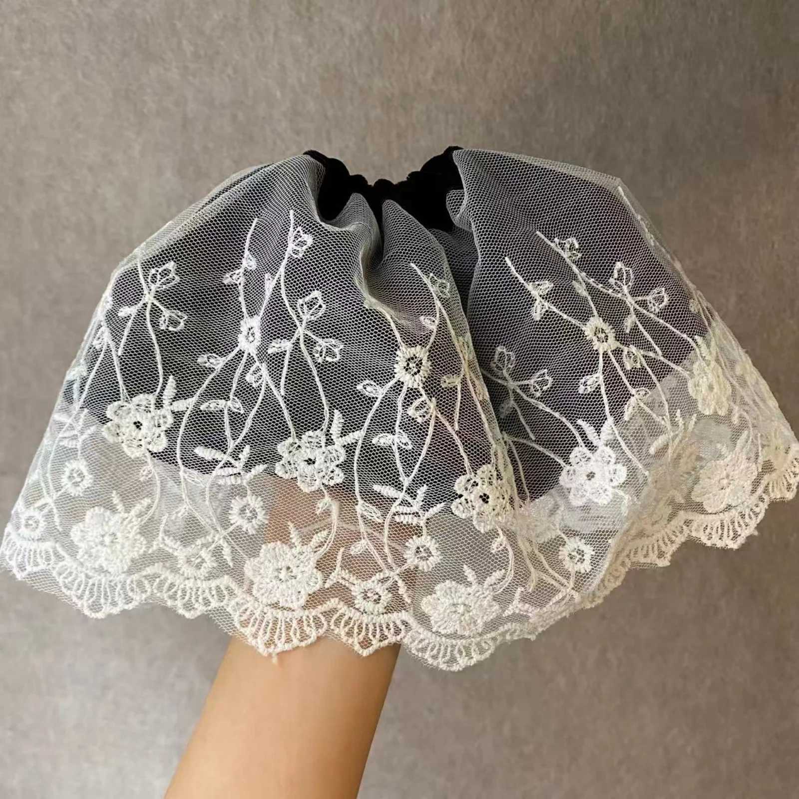 1PC Womens Autumn Winter Velvet Lace Hair Scrunchie Vintage Elegant Hair Accessory Elastic Hair Band Stylish Hair Decoration H260324