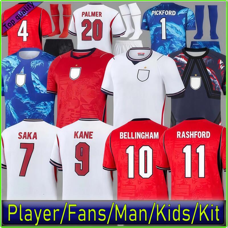 2025 2026 2027 England Soccer Jerseys KANE STERG RASHFORD SANCHO GREALISH MOUNT FODEN HENDERSON 24 25 26 27 National Football Shirt Men Full Sets Fans Player KIDS