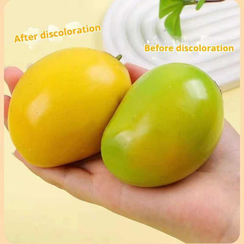 Creative Simulation Color Changing Mango Squeezing Toy Can Shape Fluid Mango Temperature Changing Decompression Toy Gift H260324