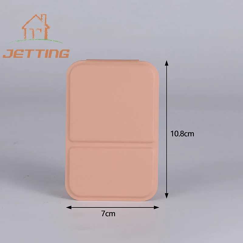 1pc Portable Mini Mirror Folding Women Makeup Hand Mirror Single-side Mini Cosmetic Mirror Foldable High Definition Vanity Tools H260324