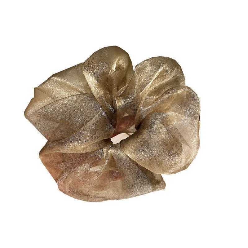 French Double Layer Pearlescent Hair Circles for Women Fashion Elegance Large Mesh Headrope Party Hair Accessories Gift H260324