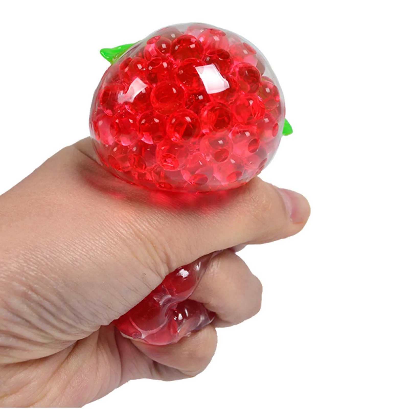 Strawberry Toy Elastic Stress Toy For Children Adults Soft Relaxation Toy For Stress Party Joke Item Skateboard H260324
