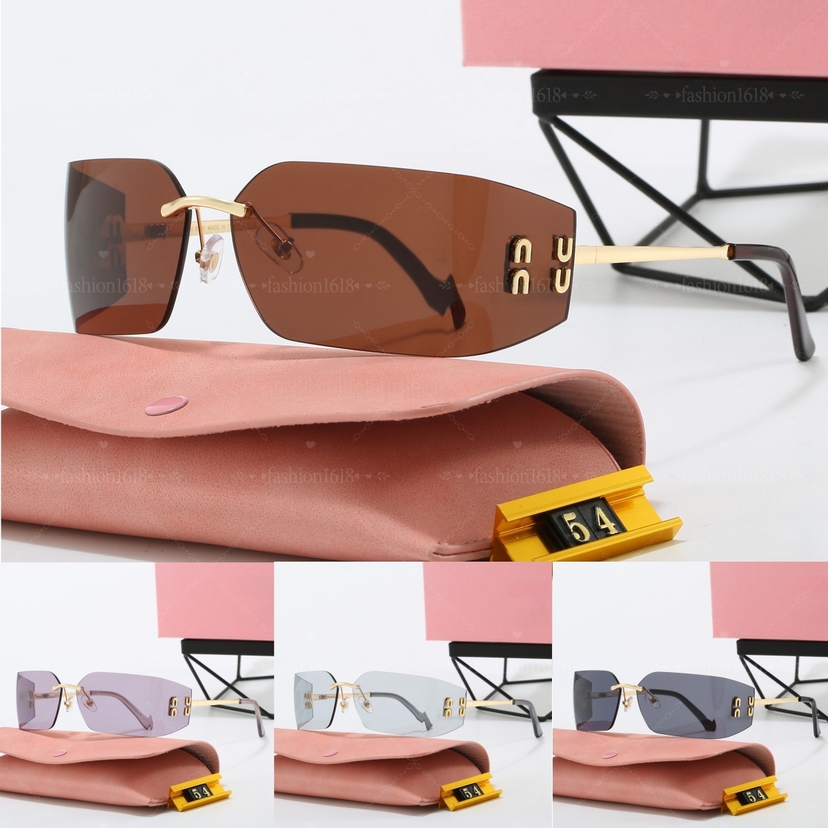 YQ Designer sunglasses women for luxury sunglasses classic glasses design curved Lenses shades travel outdoor with box
