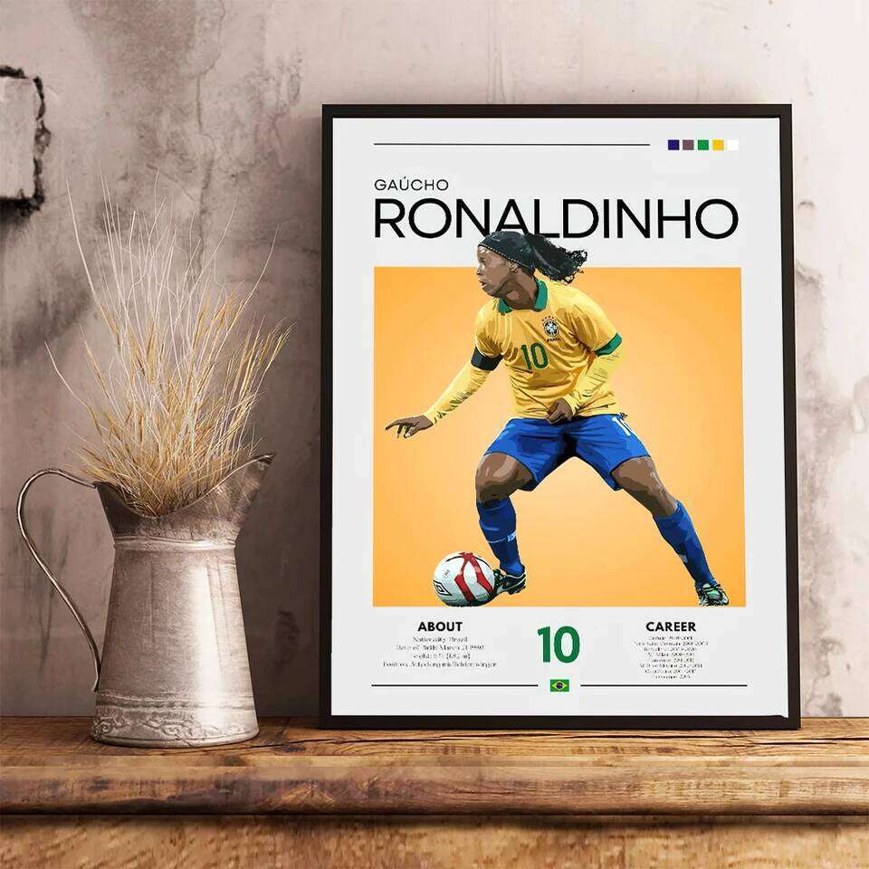 Famous Football Star Poster Modern Inspirational Canvas Painting Picture Soccer Wall Art Home Decoration Print Living Room Decor 26H0324 - view 6