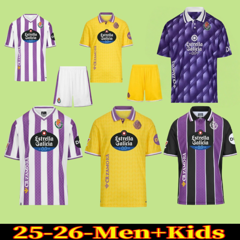 Real Valladolid soccer jerseys 25 26 MORO KIKE PEREZ MARCOS ANDRE camisa de futebol I. SANCHEZ ANUAR 2025 2026 Real Valladolid kids kit