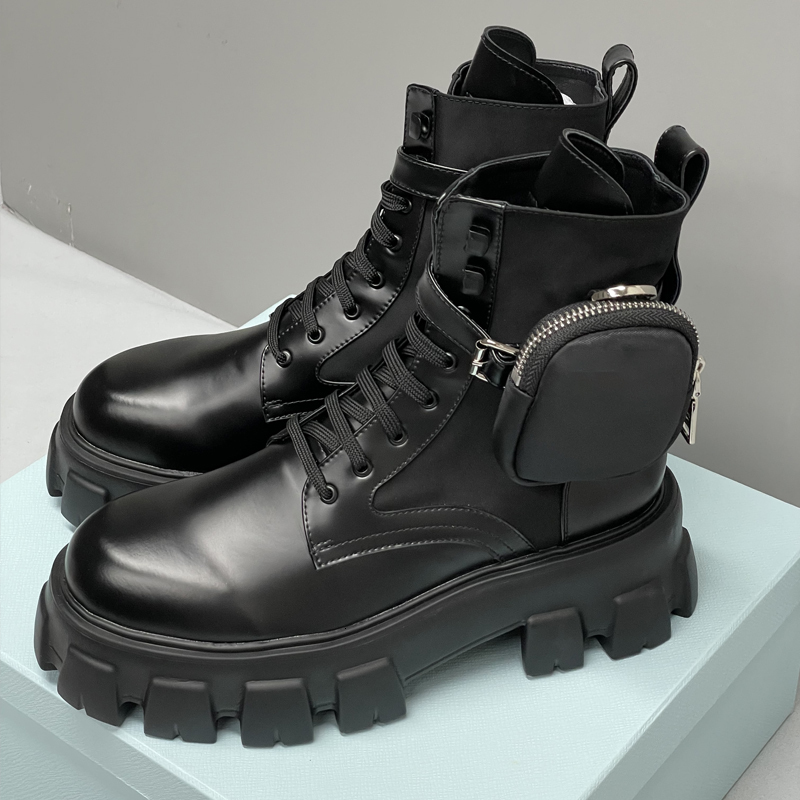 New Designer Women Chelsea Ankle Boots Suede Platform Booties Triangle Mark Luxury Winter Short Boots 947