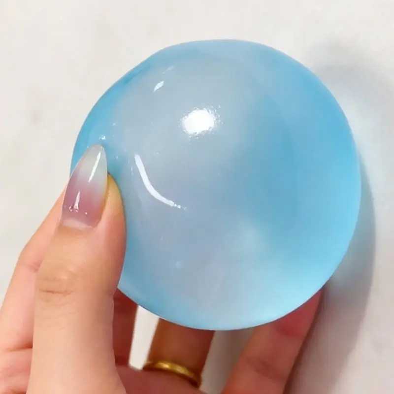 Bright Coconut Oil Pinching Slow Rebound Soft Decompression Coconut Ball Pinching Decorations Simulate Mashu Maltose Kneading H260324