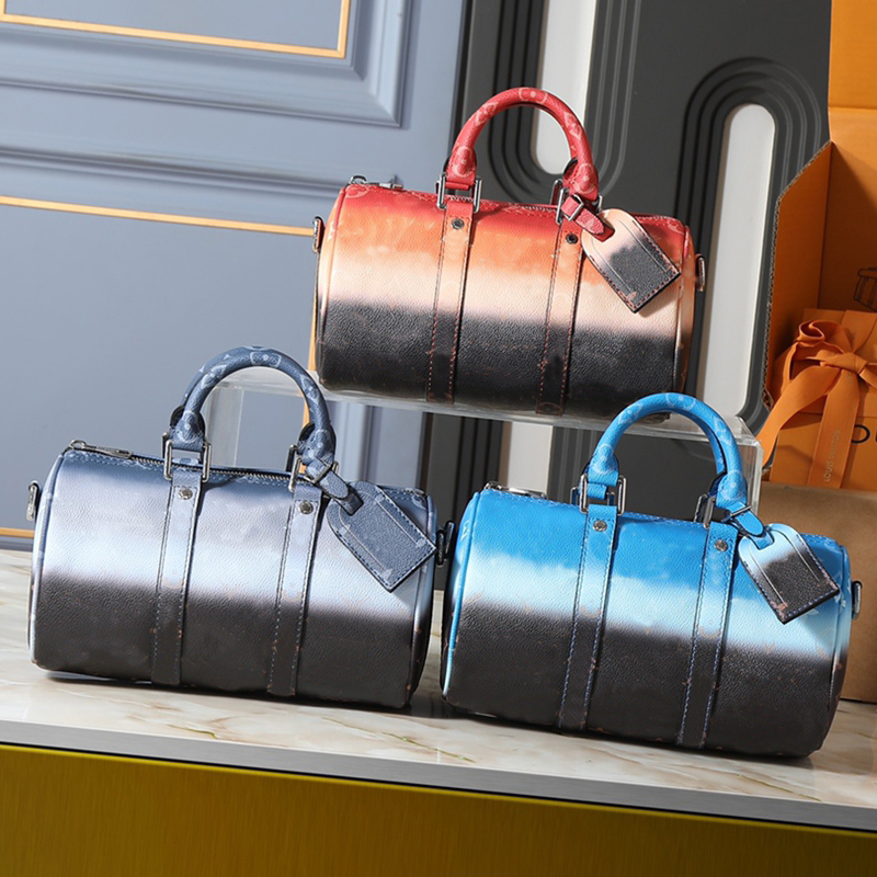 Luxury designer bag keepall 25 handbag fashion shoulder Bag Women tote bag 25 Monogram Multicolor Crossbody Embossed flower Men Bags