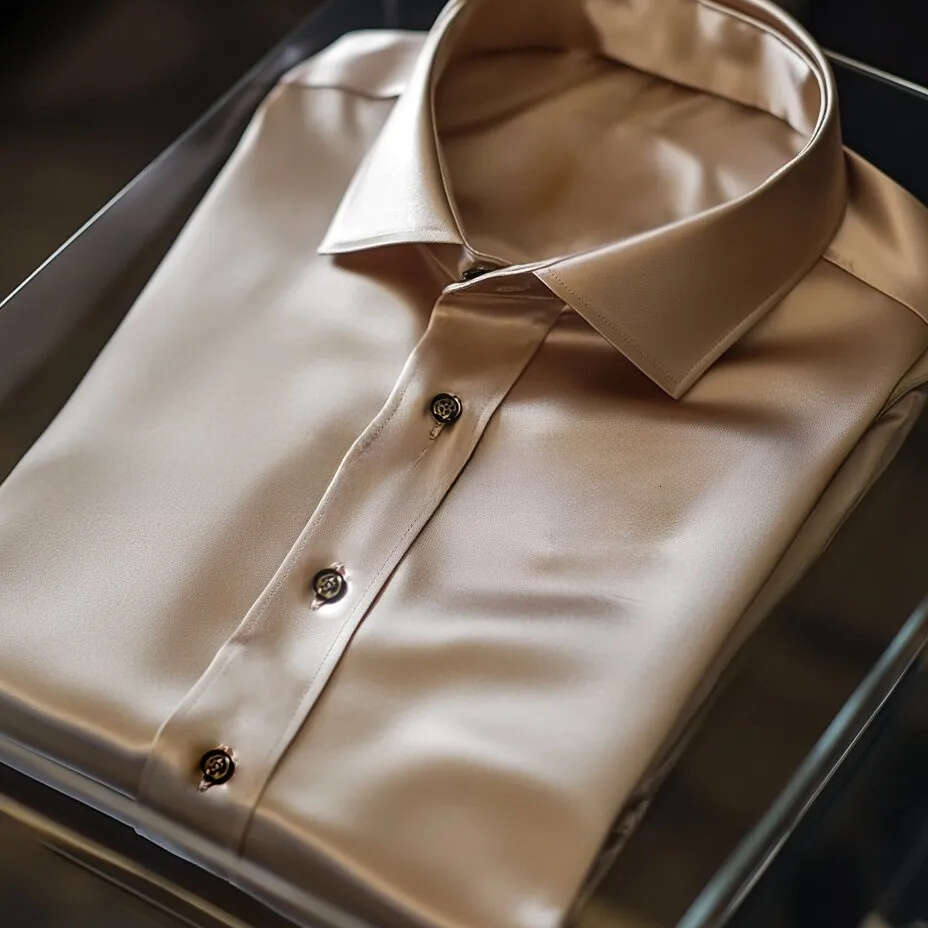 2026 Cross-Border Clothing Spring And Autumn New Casual Trendy Men's Long-Sleeve 3D Digital Print Satin Shirt