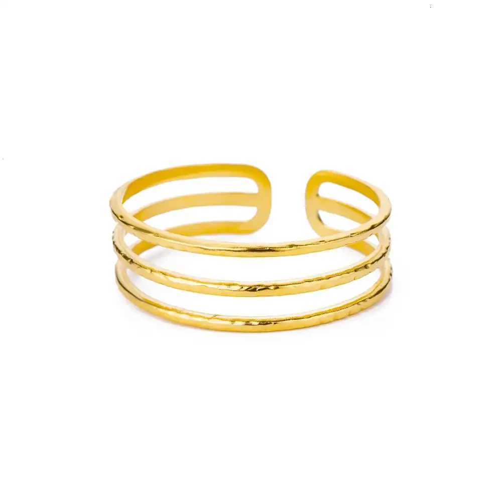Stainless Steel Bangles for Women Gold Plated Luxury Multi-layer 2024 Jewelry pulseras mujer H260323 - view 7