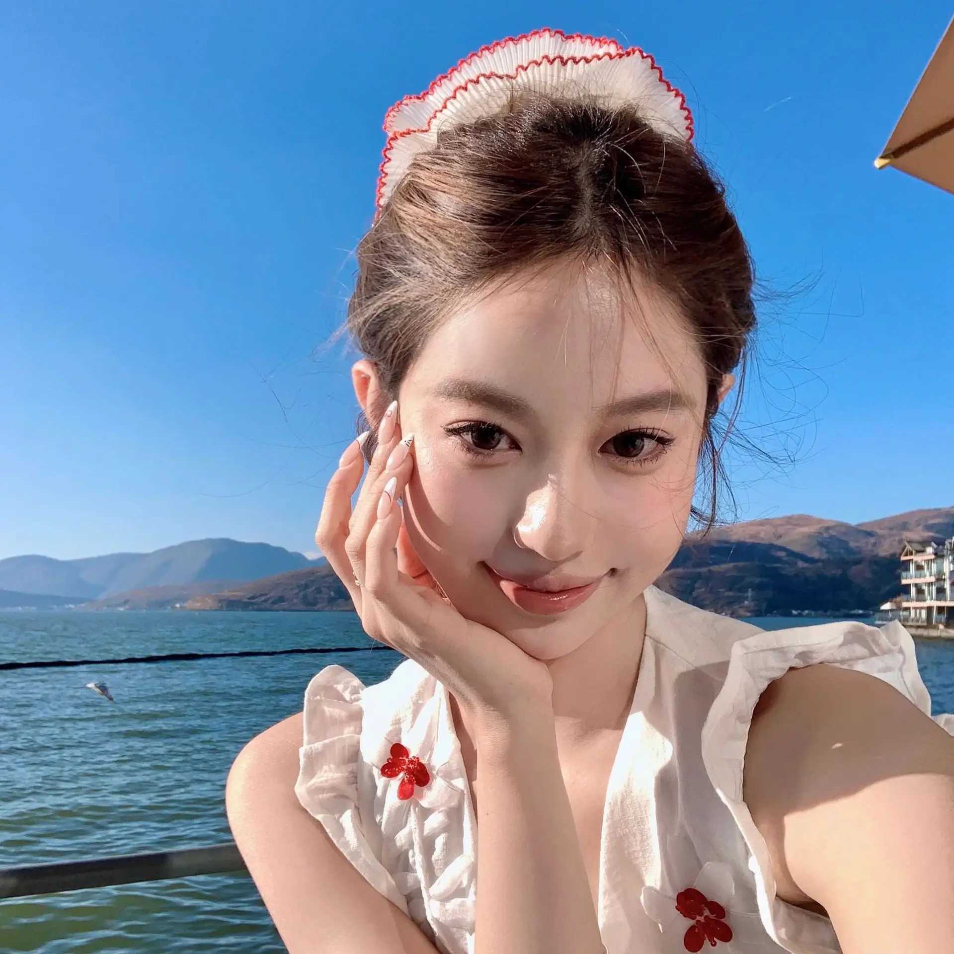 2025 Elegant Cute Lace Scrunchies Women Girl Elastic Hair Rubber Band Accessories Tie Hair Ring Rope Headdress Headwear Ornament H260324