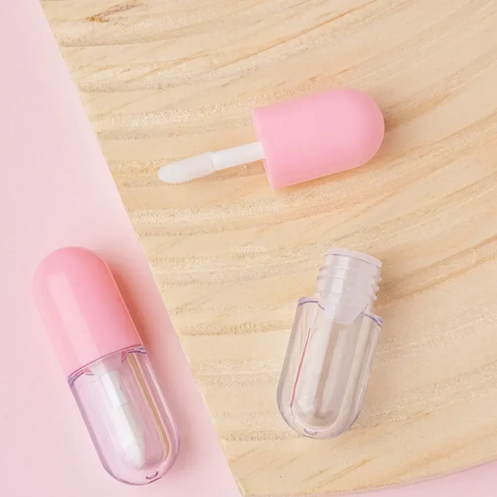 Refillable Mini Lip Gloss Tube Balm Bottle DIY Lip Oil Travel Clear Lipstick Container Makeup Accessories for Women and Girls 260318