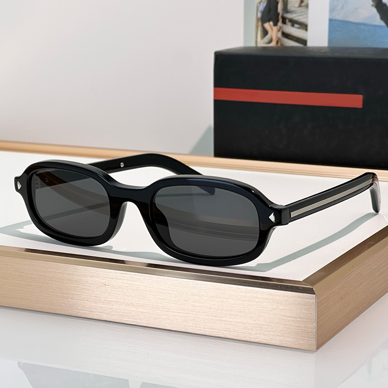 Fashion luxury sunglasses designer sunglasses SPR D06S oval framework metal line temple Summer vacation travel beach UV400 protection
