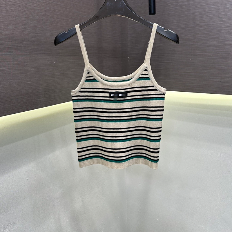 2025 Trendy Designer Women's Knit Sleeveless Vest & Tank Dress Set, Collared Speckled/Hollow Crochet/Striped Polo Style, Summer Casual Boho Bodycon Tops