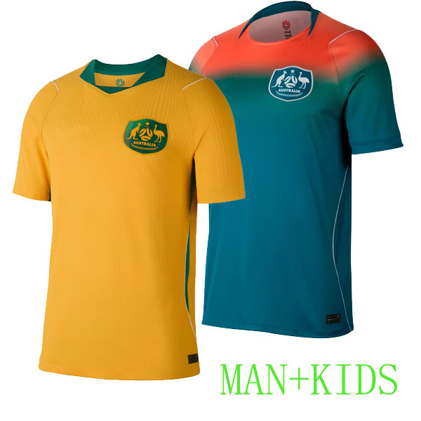 Australia 2026 soccer jerseys home away BOS CIRCATI IRANKUNDA YAZBEK RYAN BURGESS ROBERTSON TREWIN KARACIC 26 27 MAN KIDS FAN PLAYER jersey football shirts