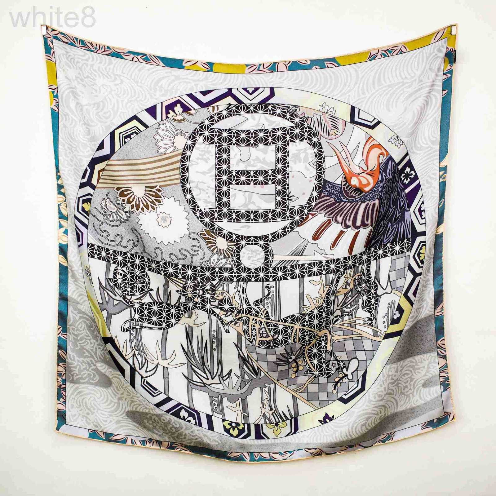 10A Mirror Quality Designer Scarves brand's classic luxurious and elegant mulberry silk double-sided 90cm neck-protecting scarf G9JK