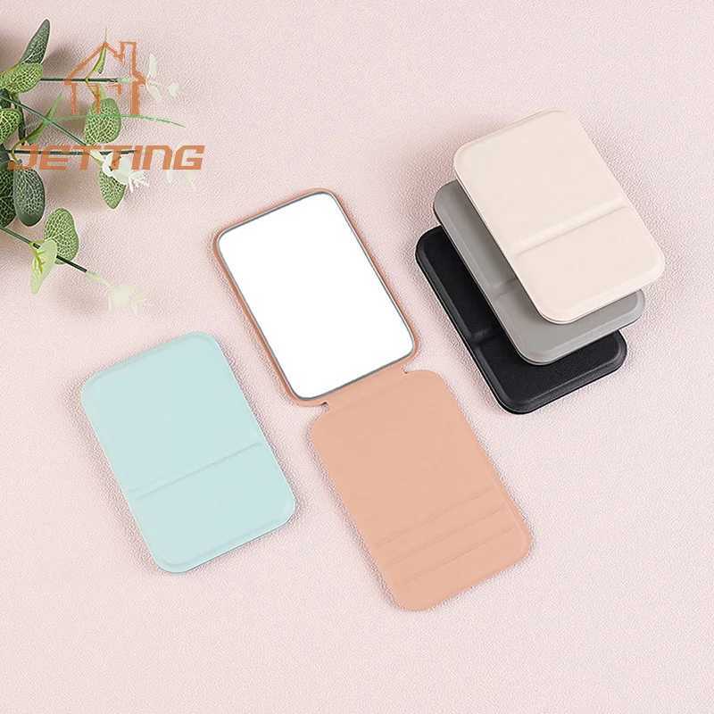 1pc Portable Mini Mirror Folding Women Makeup Hand Mirror Single-side Mini Cosmetic Mirror Foldable High Definition Vanity Tools H260324