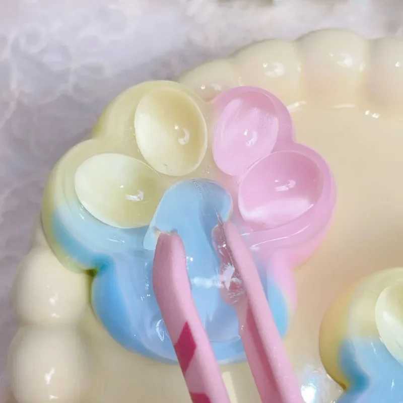 Three Color Rainbow Cat Paw Soft Pinch Cute Cat Paw Slow Rebound Pinch Stress Relief Birthday Gift H260324