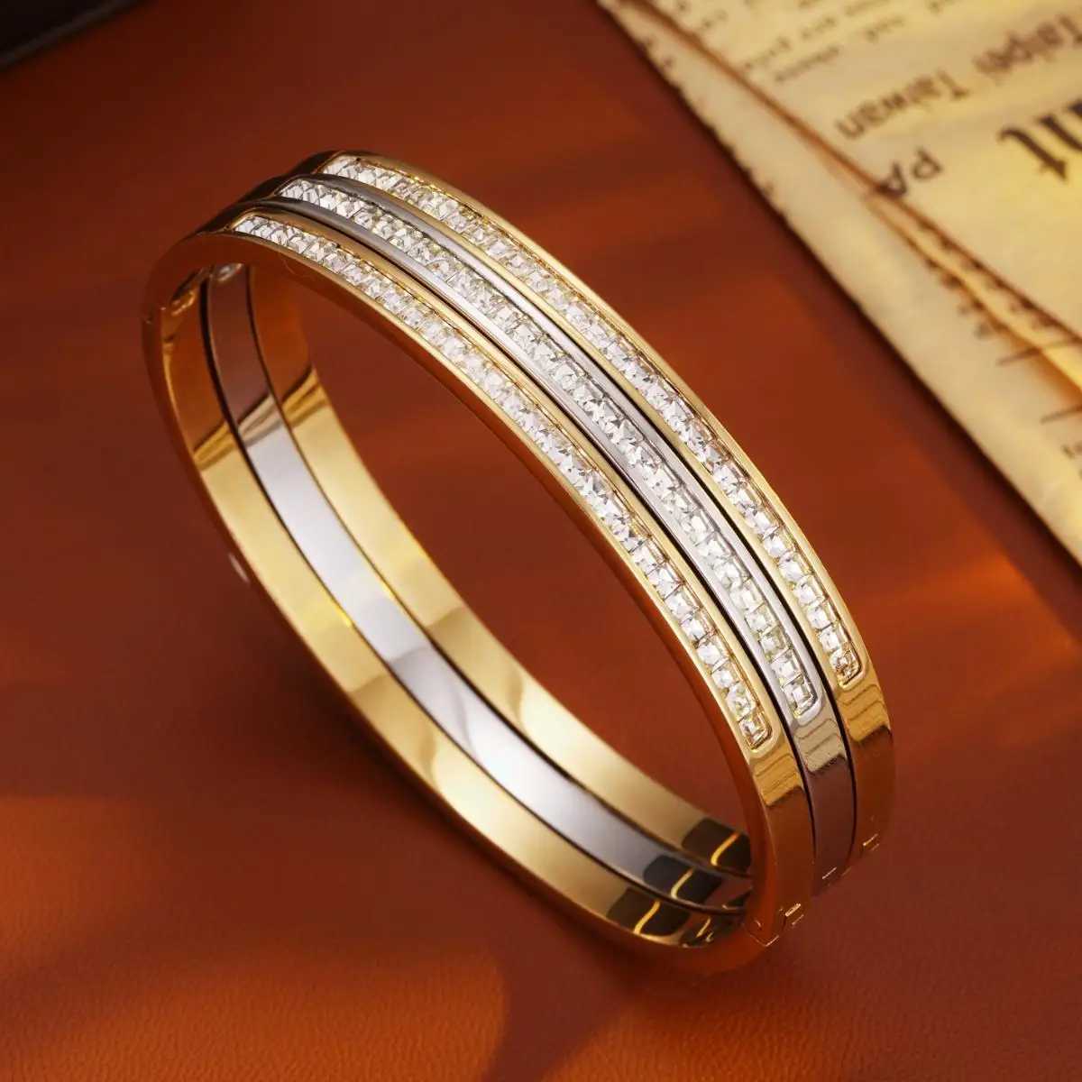 RAKOL Simple 316 Light Luxury Titanium Steel Jewelry Womens High Quality Multi Functional Non-fading Hand Jewelry H260323 - view 6