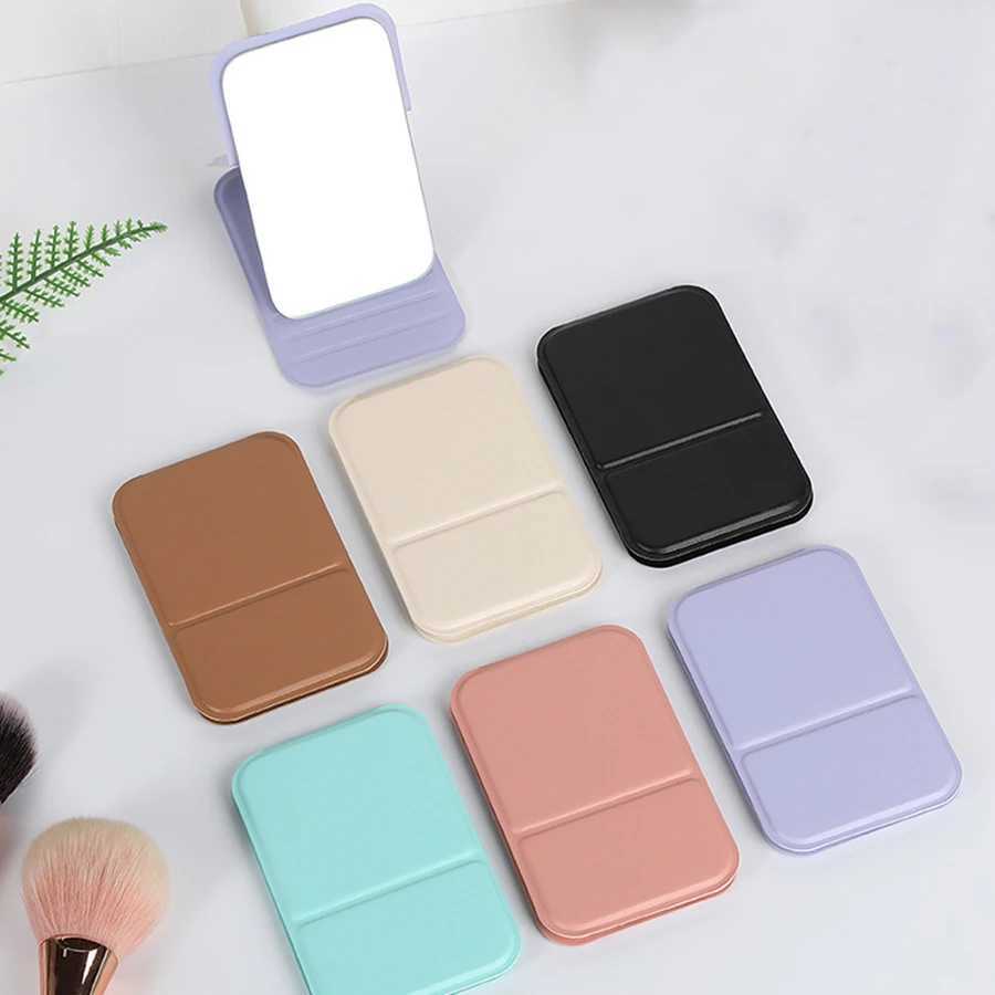 Personalized Customized Small Mirror Makeup Mirror Portable Folding Mirror Desktop Standable Mini Portable Personalized Gift H260324