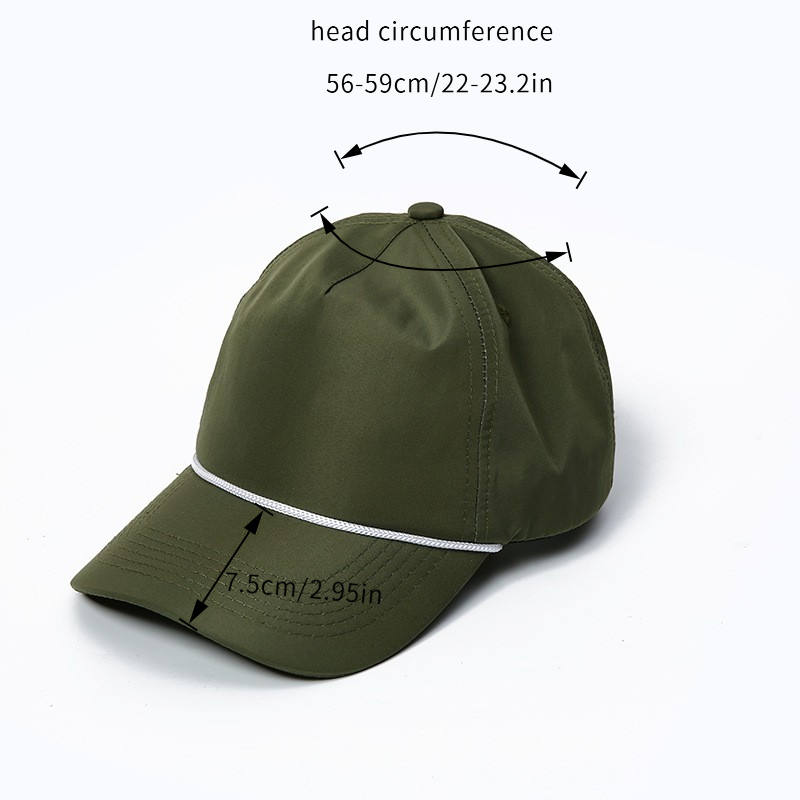 fashionable curved brim quick drying baseball cap summer sun protection and shading simple and breathable duckbill cap outdoor baseball cap