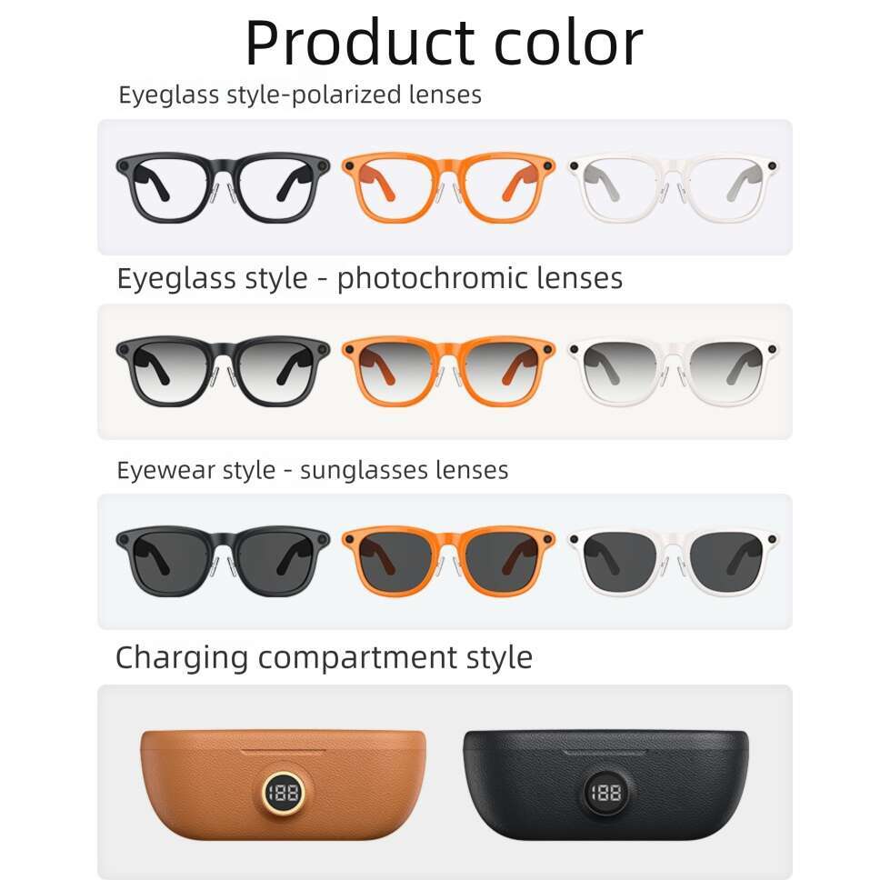 X01 Ultra Wearable Smart AI Glasses, 8MP HD Recording, Reverse Charging Case, WiFi Connection, Image Recognition & Instant Multi-Language Translation 
