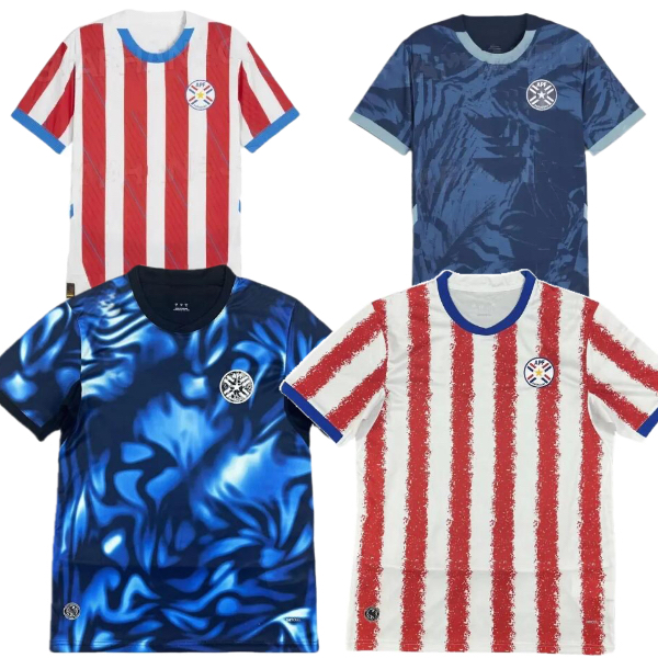 2024 2026 2027 Paraguay World Cup Soccer Jerseys SANABRIA ALMORON G.GOMEZ GONZALEZ BOBADILLA GALARZA OJEDA SOSA ALDERETE ENCISO 26 27 National team football shirt