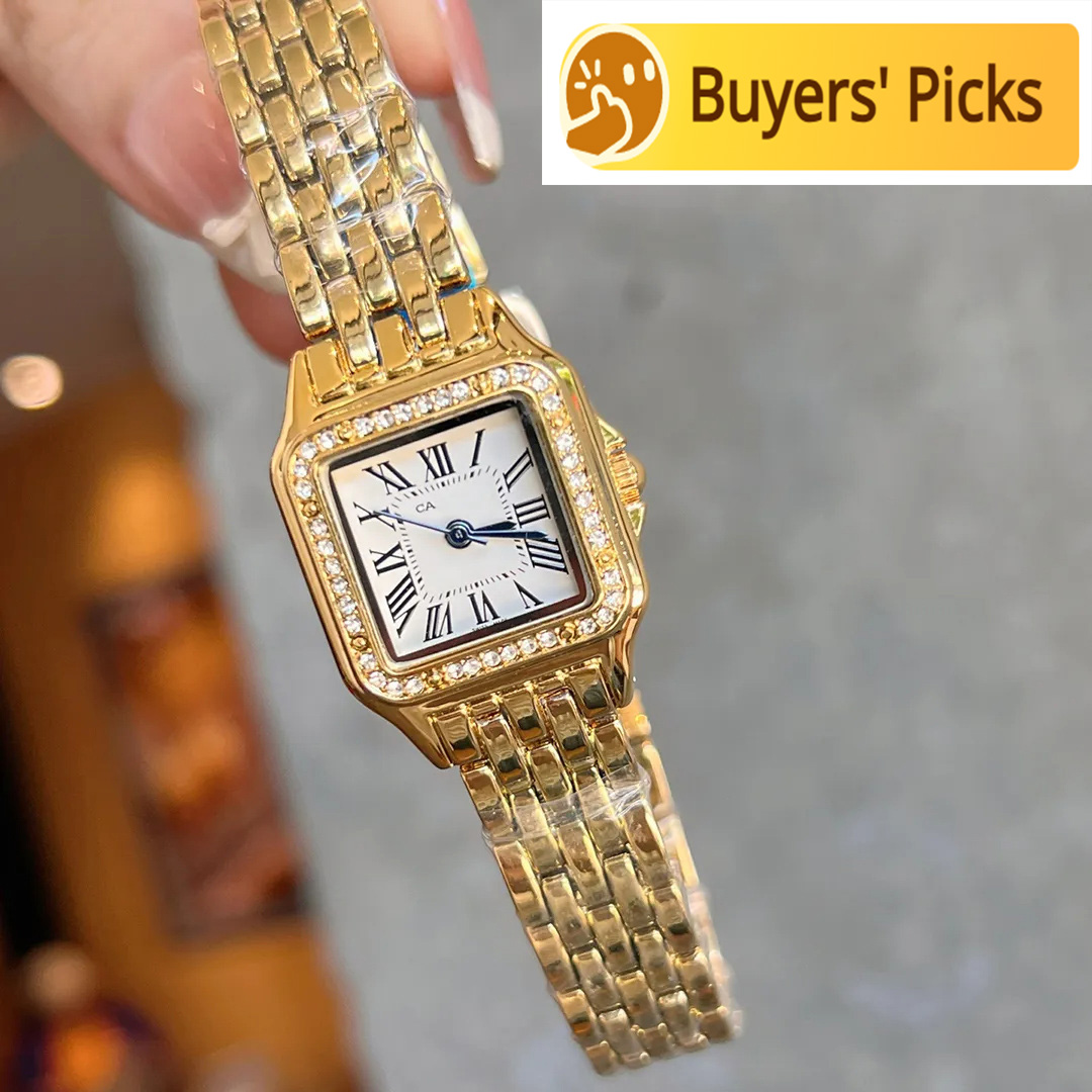 Watch designer watch luxury watches women watch designer dinner steel strip travel wear beautiful small square table high quality gift box 8 styles watch